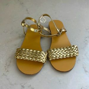 Janie and Jack Gold Braided Sandals